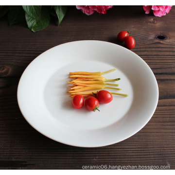 Haonai designed super white ceramic plate